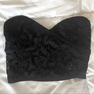 •Intimately Free People• Strapless Lace Crop Top